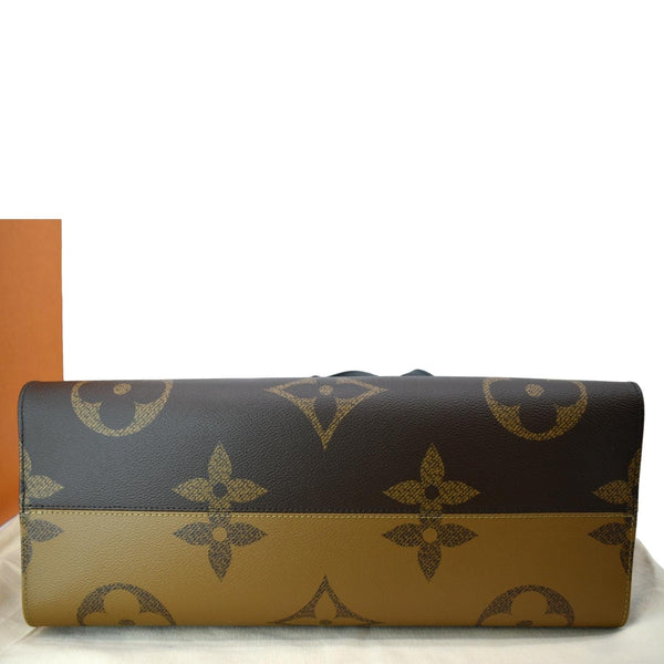 LOUIS VUITTON Onthego GM Giant Monogram Canvas Tote Shoulder Bag Brown - New Year Deals