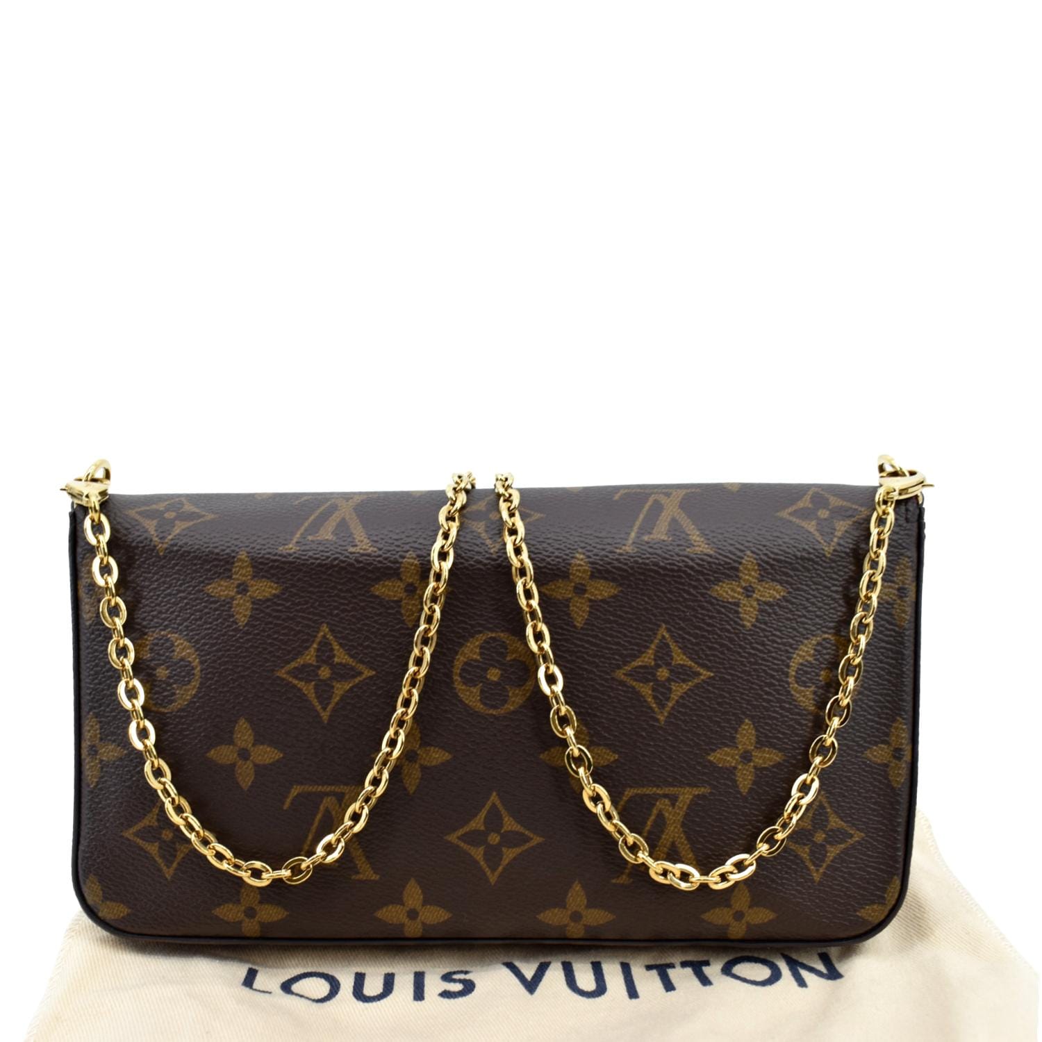 Brown Louis Vuitton Monogram Love Lock Pochette Felicie Crossbody Bag –  Designer Revival