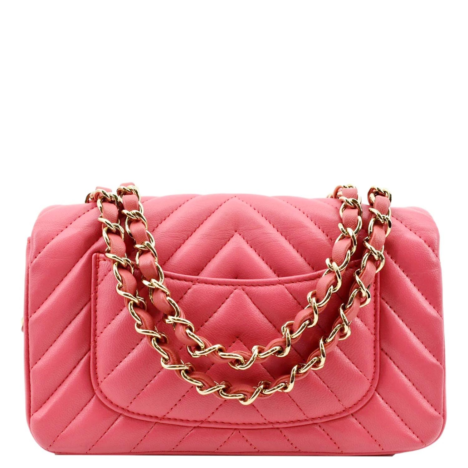 chanel flap square leather
