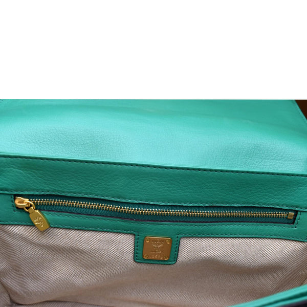 MCM Little Veronika Visetos Canvas Leather Top Handle Satchel Bag Multicolor