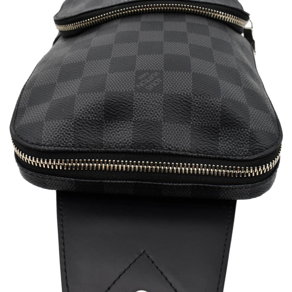 LOUIS VUITTON Avenue Sling Damier Graphite Backpack Bag Black