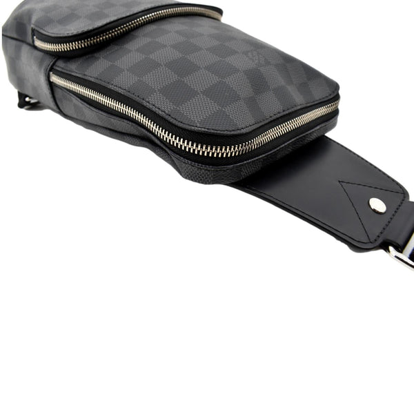 LOUIS VUITTON Avenue Sling Damier Graphite Backpack Bag Black