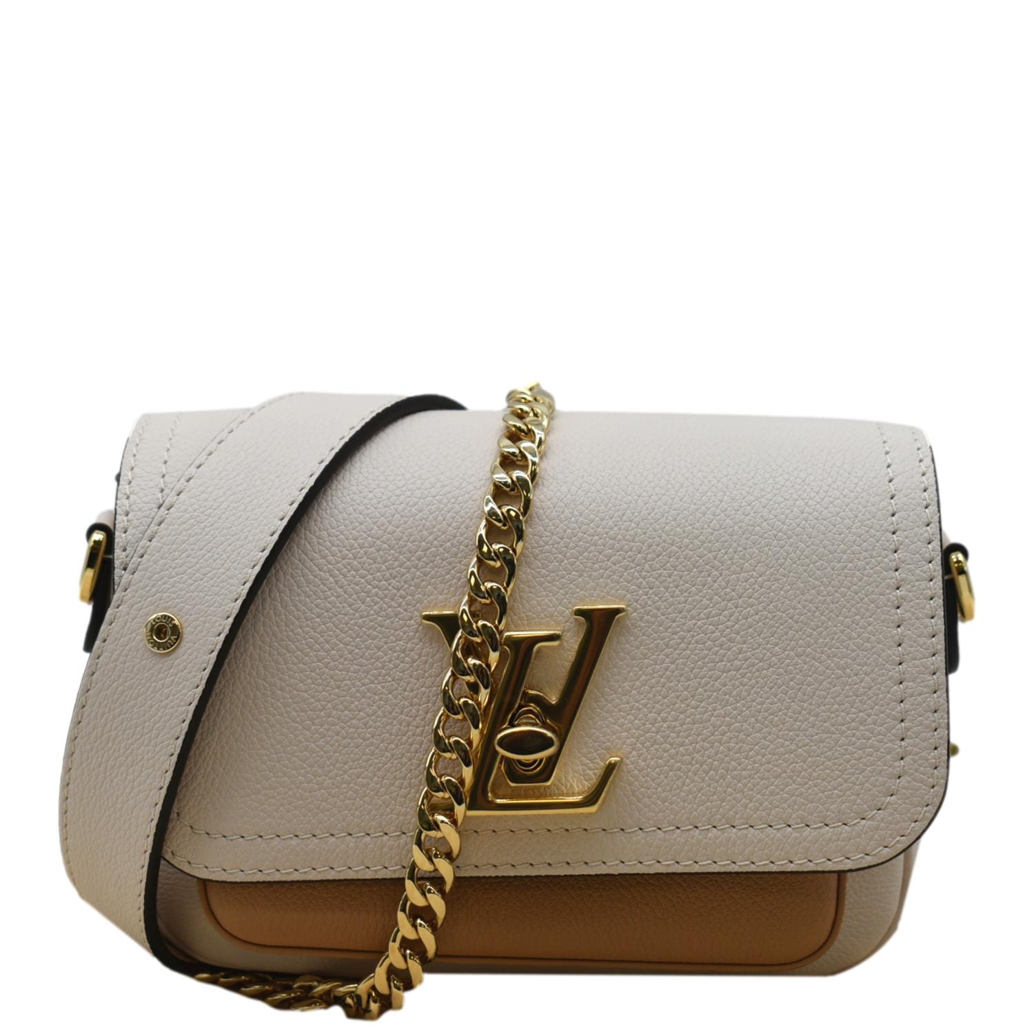 Louis Vuitton Lockme Tender Grained Calfskin Leather Bag - Front
