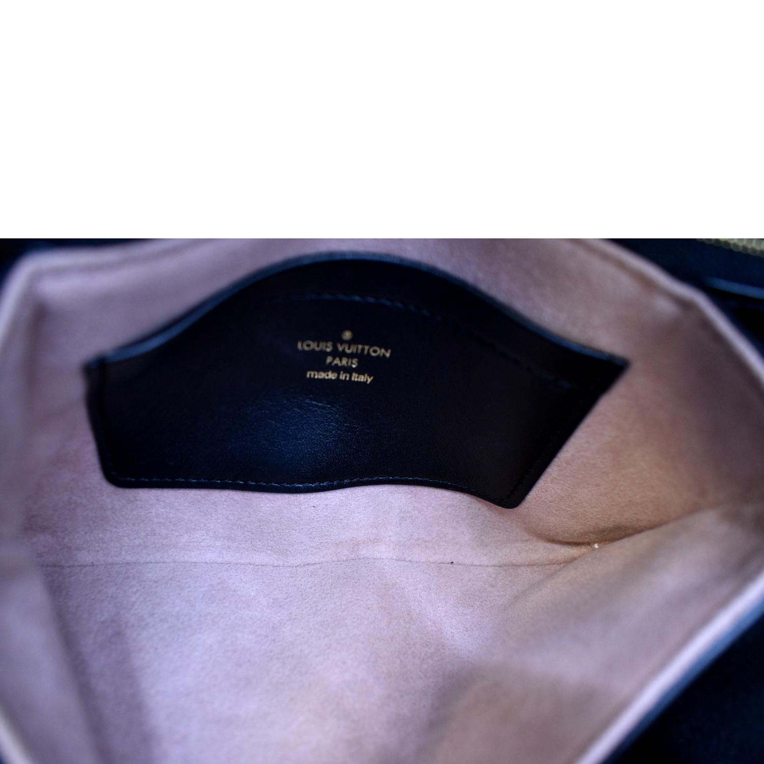 Louis Vuitton Black Soft Lambskin Monogram Pochette Coussin Crossbody Bag, Designer Brand, Authentic Louis Vuitton