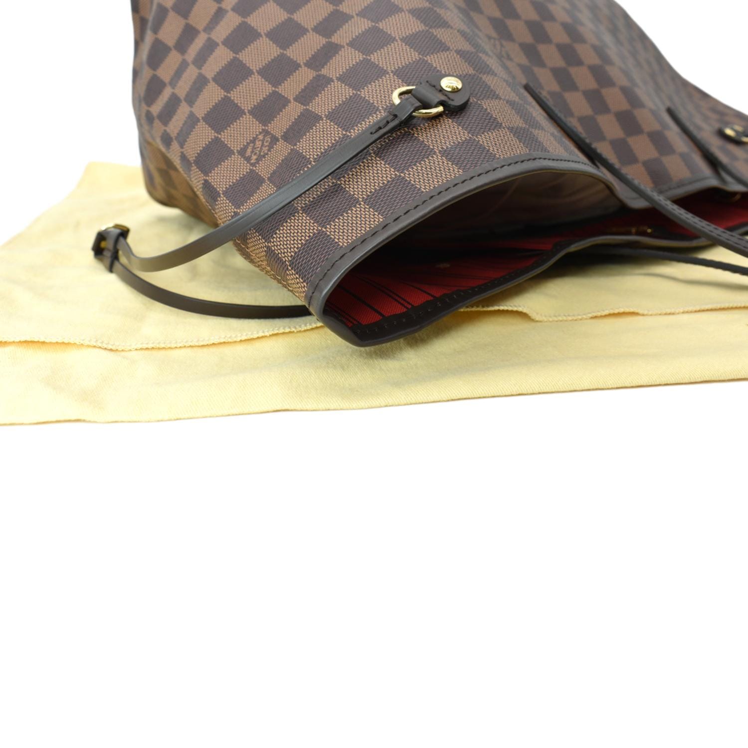 Neverfull handbag Louis Vuitton Brown in Plastic - 29852175