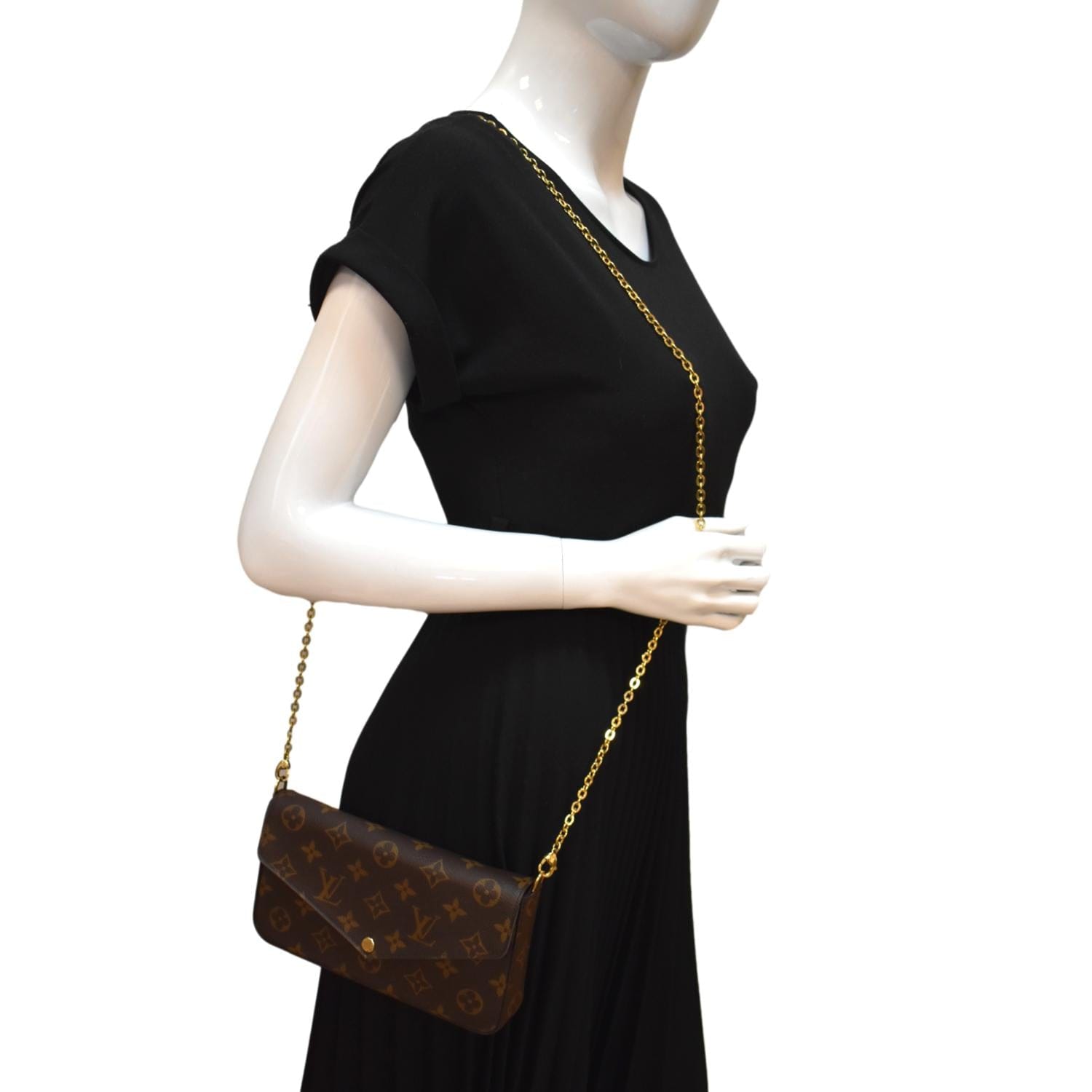 Louis Vuitton Monogram Felicie Strap & Go - Brown Crossbody Bags, Handbags  - LOU770546