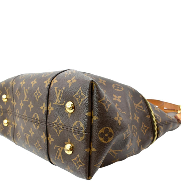 LOUIS VUITTON Melie Monogram Canvas Hobo Bag Brown