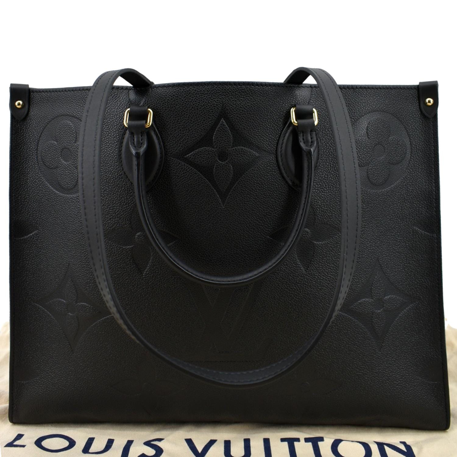 Louis Vuitton OnTheGo Tote GM Black Leather