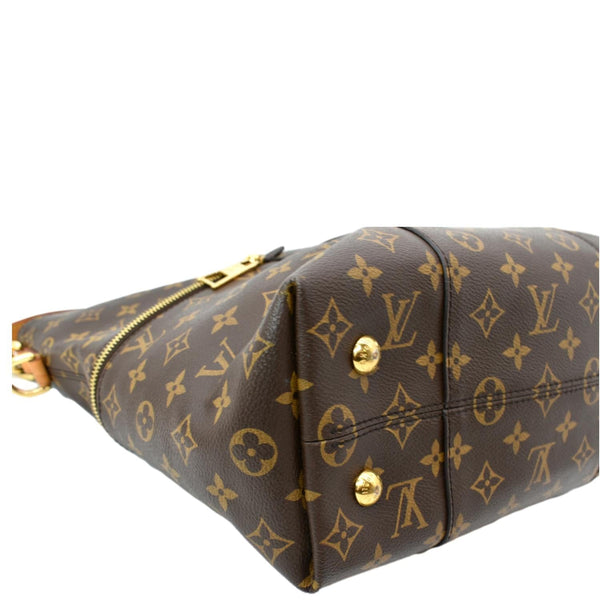 LOUIS VUITTON Melie Monogram Canvas Hobo Bag Brown
