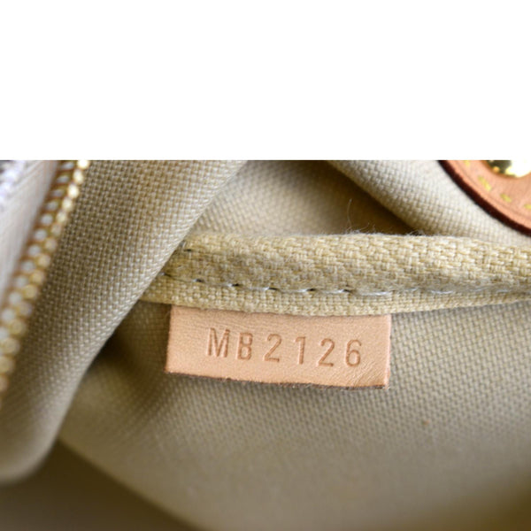 Louis Vuitton Pochette Eva Damier Azur Clutch Bag White - Tag