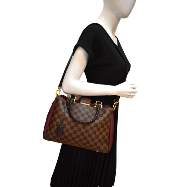 LOUIS VUITTON Brittany Damier Ebene Shoulder Bag Brown