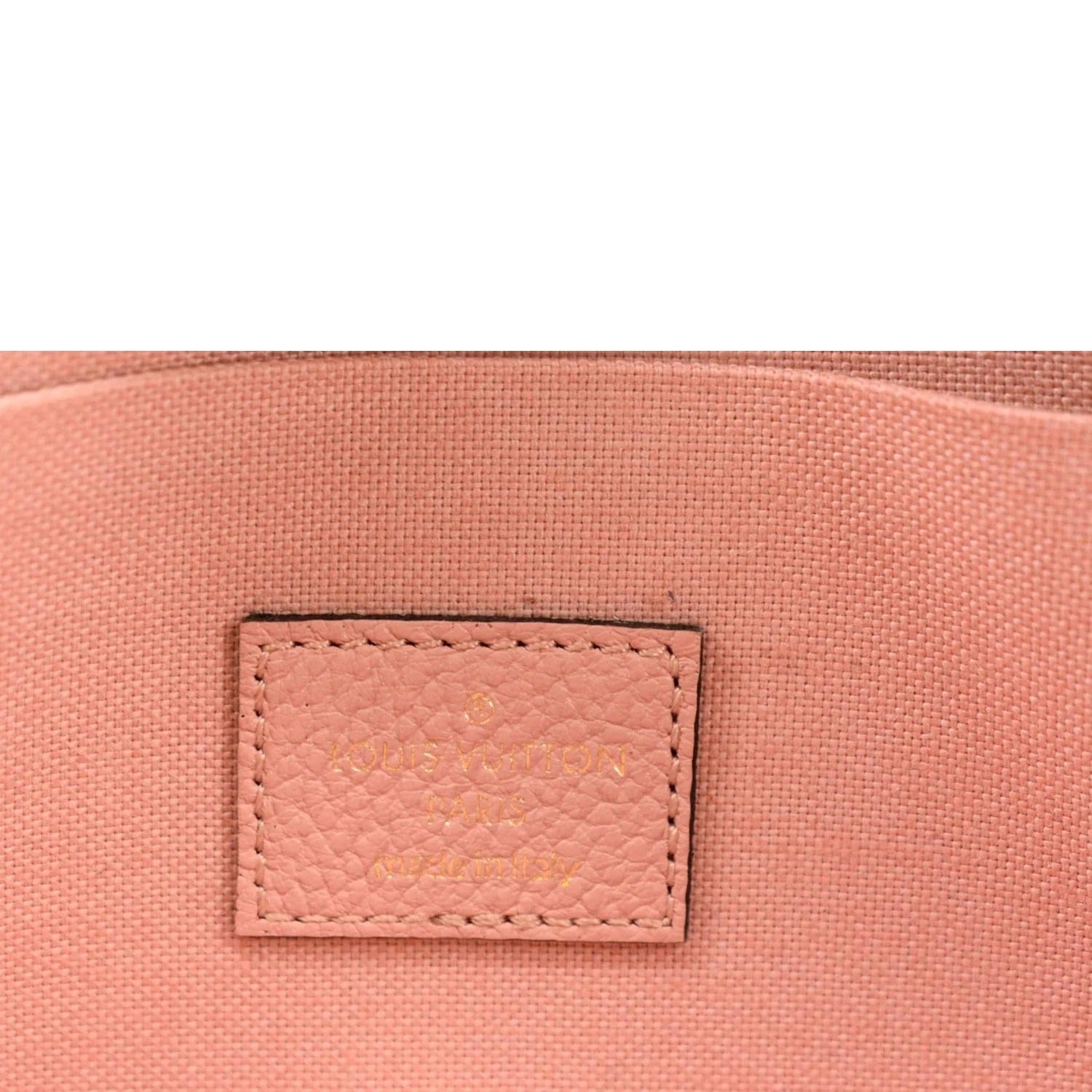 Louis Vuitton Felicie Clutch Bag Rose Poudre Monogram Empreinte