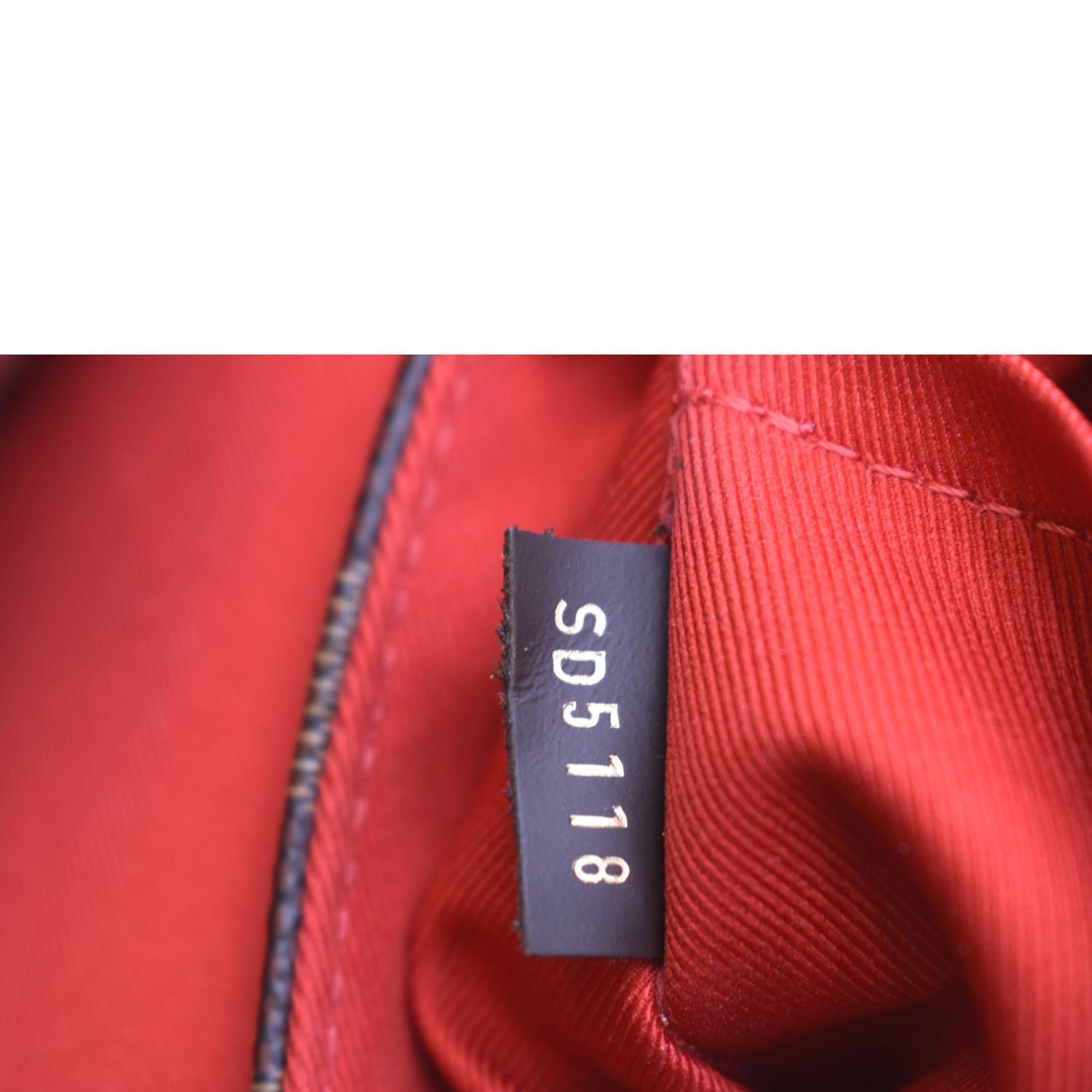 Louis Vuitton Damier Ebene Croisette Brown Cloth ref.733122 - Joli