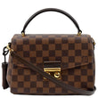 LOUIS VUITTON Croisette Damier Ebene Crossbody Bag Brown
