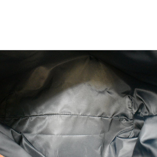 Burberry Logo Medium Embossed Leather Tote Bag in Tan - Inside