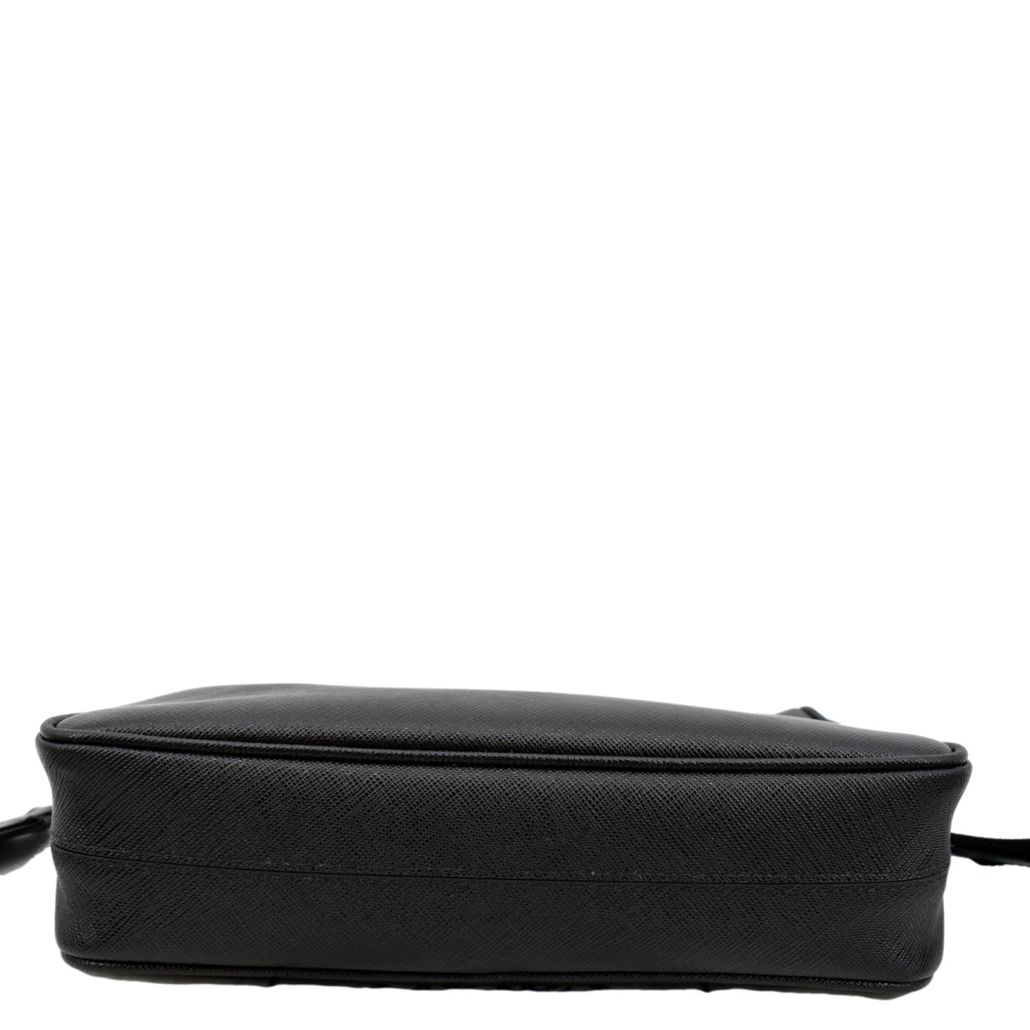 PRADA Saffiano Leather Shoulder Bag Black 2VD046 Leather– GALLERY RARE  Global Online Store