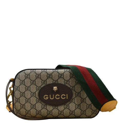 GUCCI Neo Vintage GG Supreme Canvas Messenger Bag Beige 476466