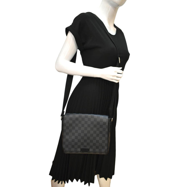 Louis Vuitton District PM Damier Graphite Messenger Bag-Full View