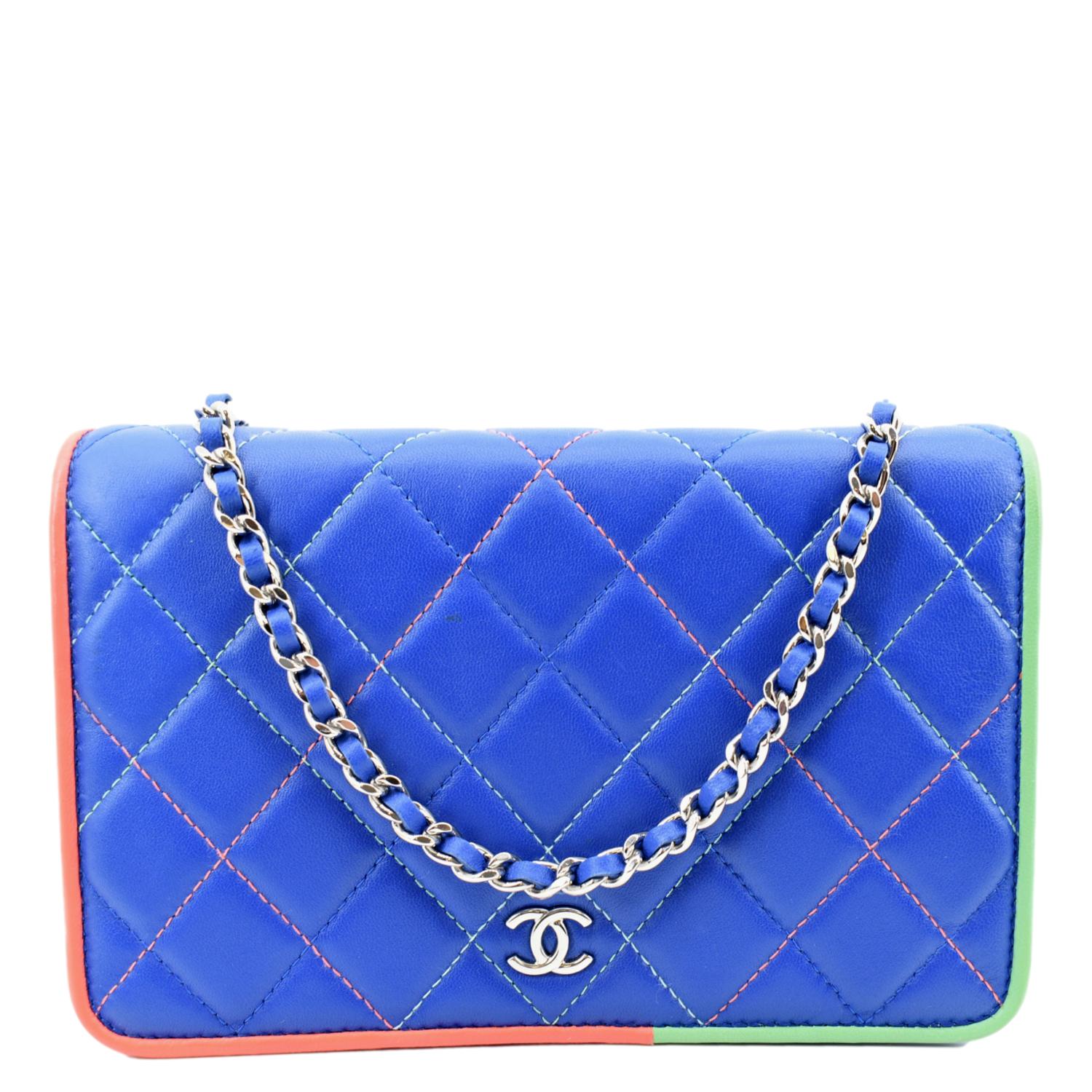Chanel Wallet On Chain Quilted Leather Crossbody Bag  - Front