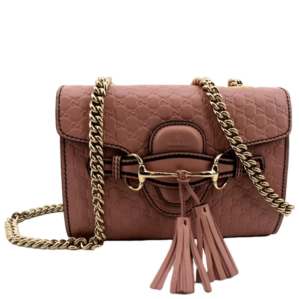 Gucci Emily Mini Micro GG Guccissima Leather Bag - Front