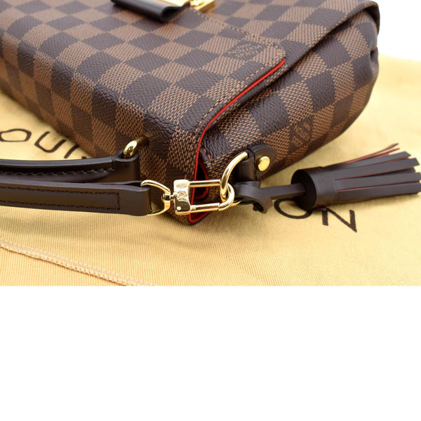 LOUIS VUITTON Croisette Damier Ebene Crossbody Bag Brown