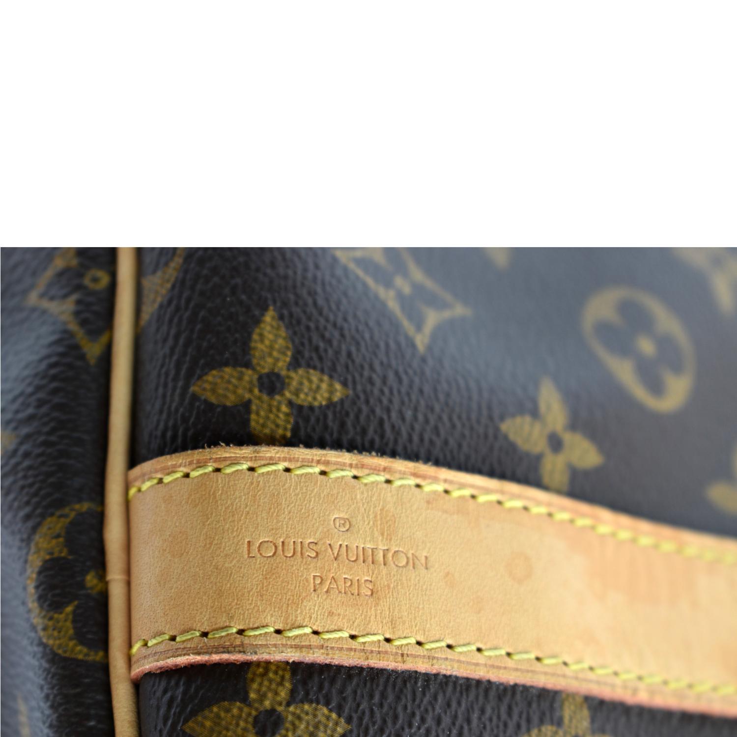 maleta louis vuitton satellite en lona monogram marron y cuero natural, Brown Louis Vuitton Monogram Keepall 55 Travel Bag