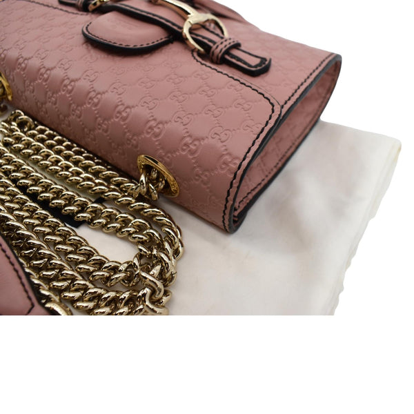 Gucci Emily Mini Micro GG Guccissima Leather Bag - Left Top