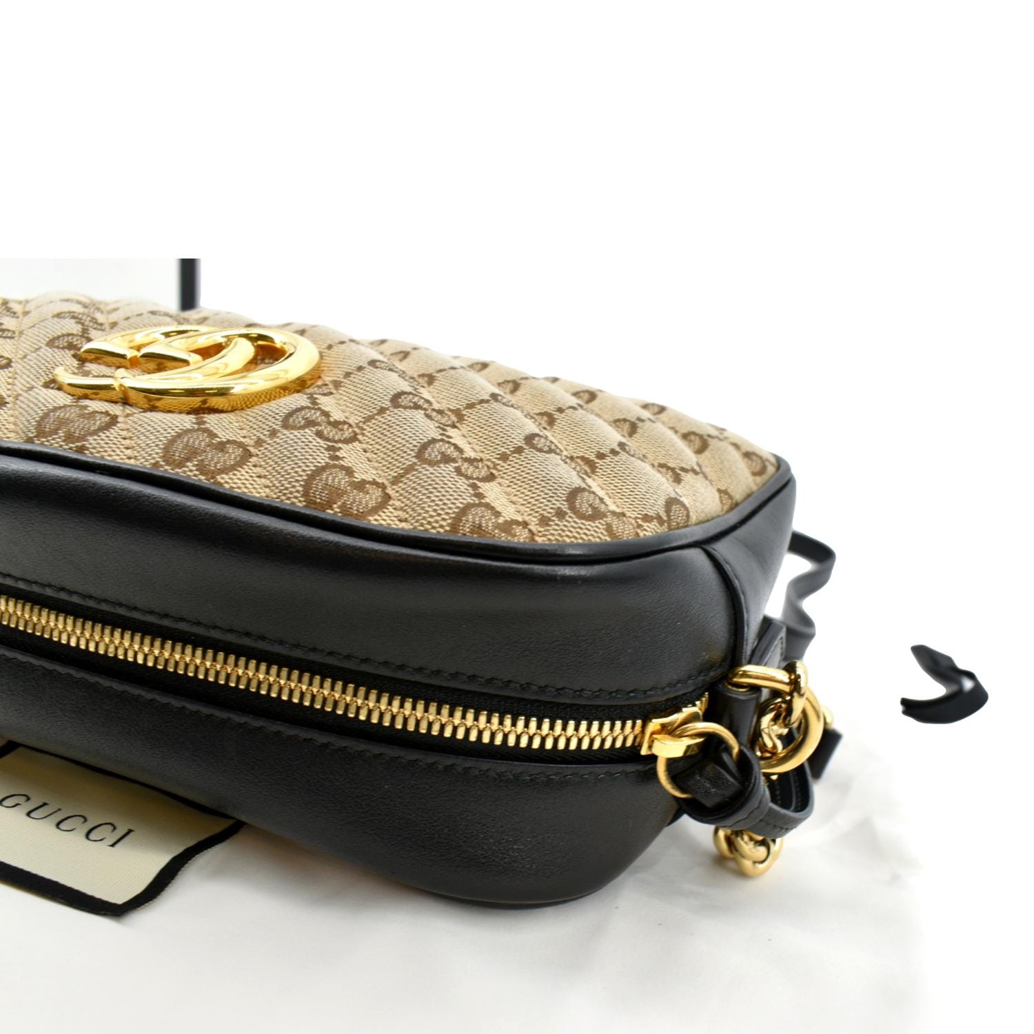Gucci Small Marmont Matelasse Camera Bag - Neutrals Crossbody Bags, Handbags  - GUC1352742