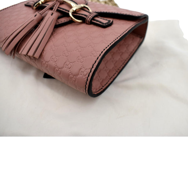 Gucci Emily Mini Micro GG Guccissima Leather Bag - Right Side