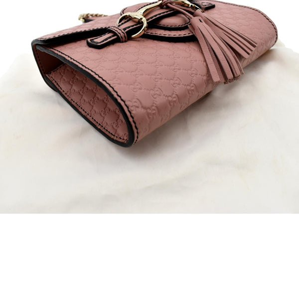 Gucci Emily Mini Micro GG Guccissima Leather Bag - Left Side