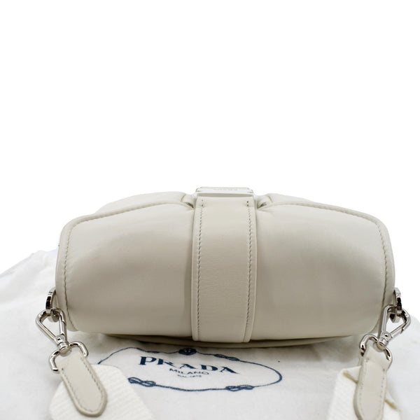 Prada Borsa Pocket Con Nappa Leather Shoulder Bag White - Top