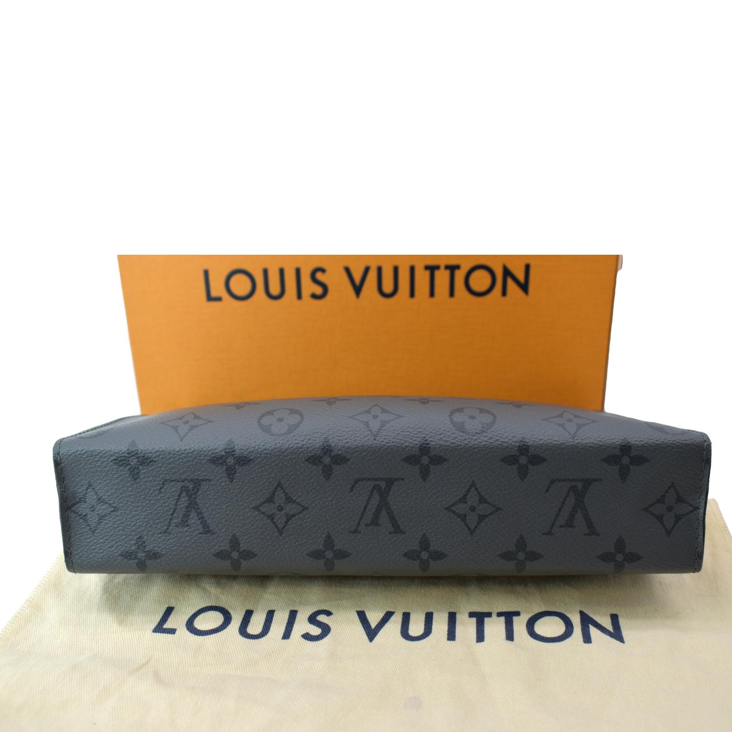 Louis Vuitton Pochette Voyage mm Grey Monogram Eclipse