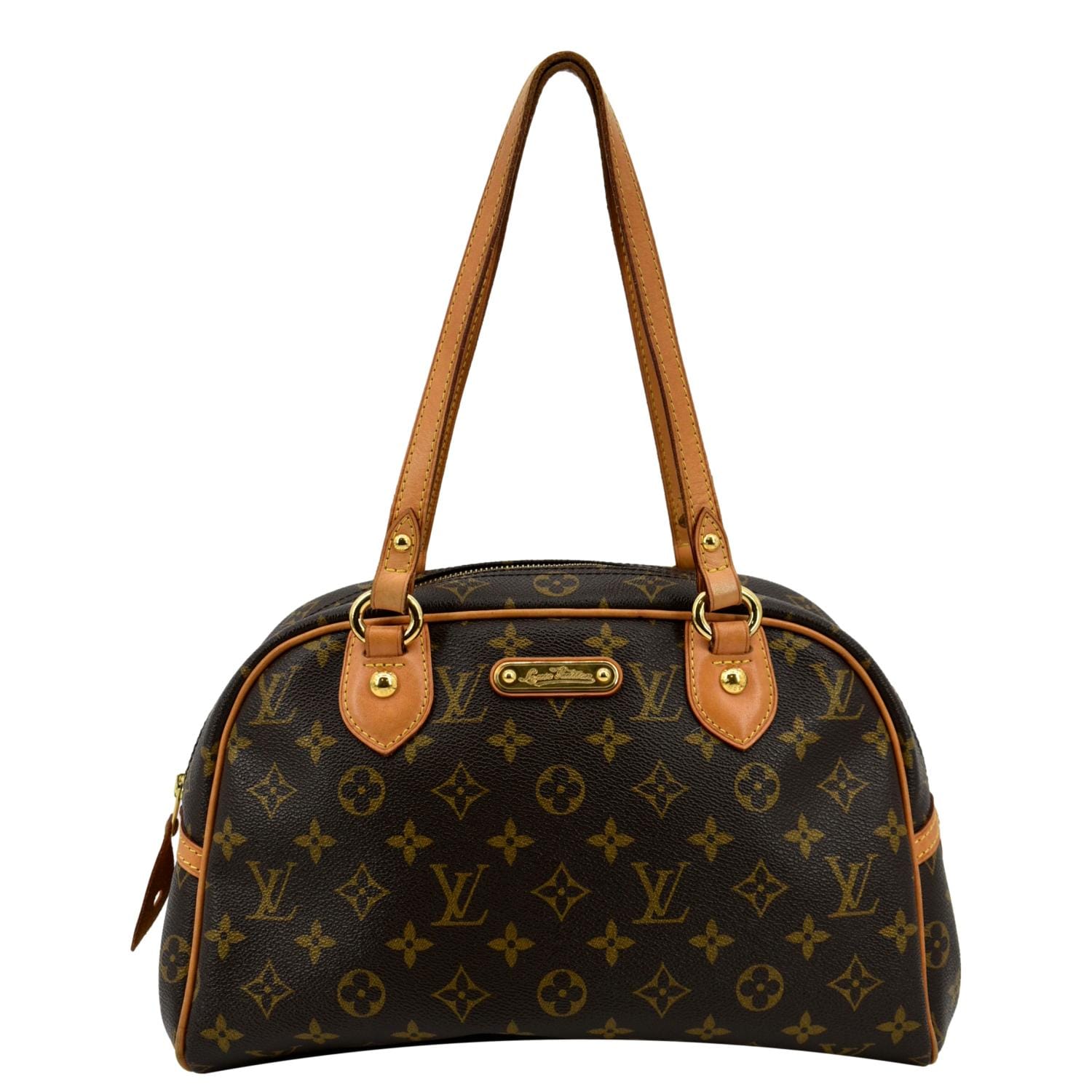 LOUIS VUITTON Montorgueil PM Monogram Canvas Shoulder Bag Brown