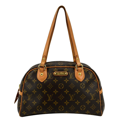LOUIS VUITTON Montorgueil PM Monogram Canvas Shoulder Bag Brown