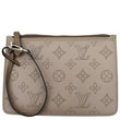 LOUIS VUITTON Girolata Monogram Mahina Wristlet Pochette Galet