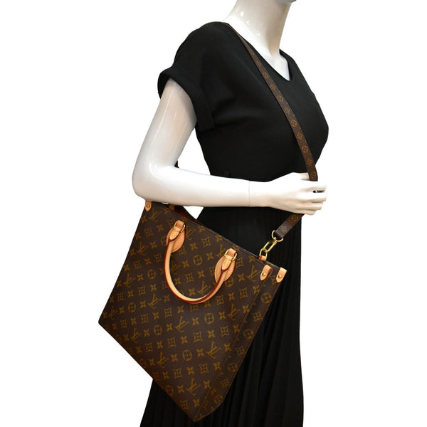 Louis Vuitton Sac Plat PM Monogram Tote Shoulder Bag - Full View