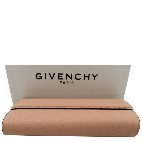 GIVENCHY Long Fold Over Leather Wallet Tan