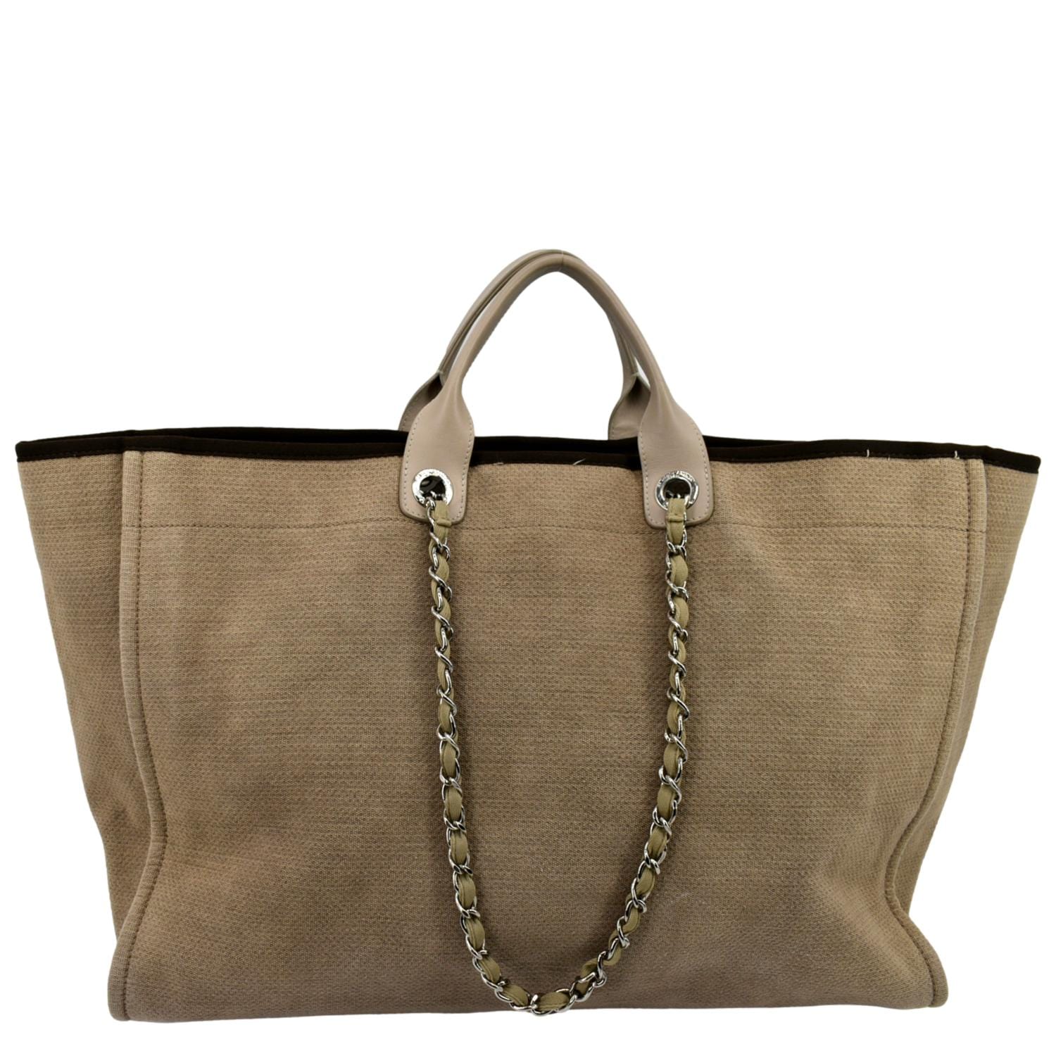 Chanel Beige/Brown Deauville Tote Chanel