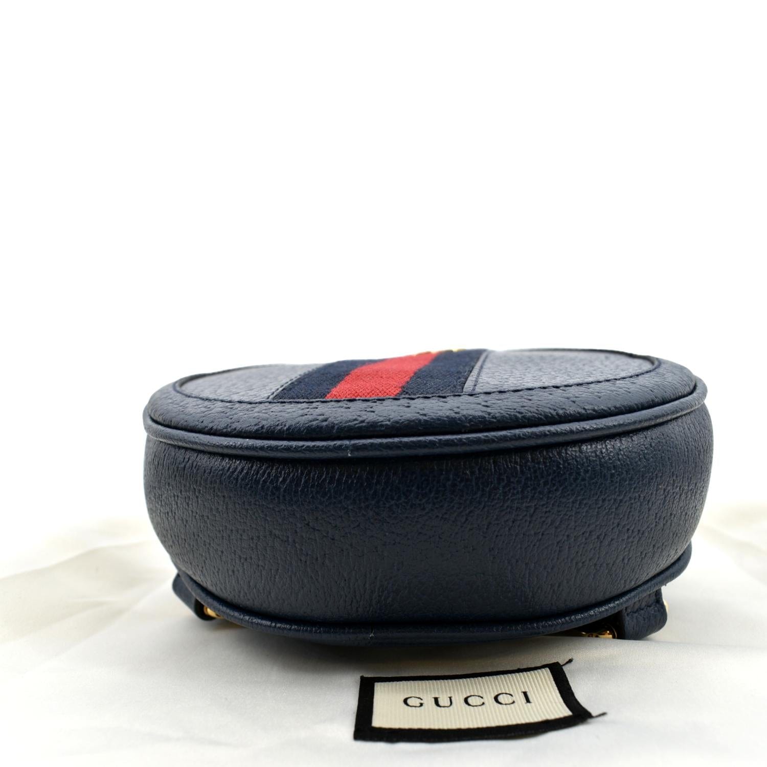 gucci ophidia mini backpack in black Authentic Calfskin Leather Web GG Small Dome Shoul Paris Station Shop Characterized by a round design for the Pre GUCCI Ophidia Mini Backpack