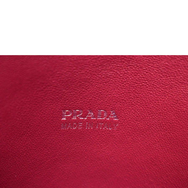 PRADA Leather Chain Shoulder Bag Pink BT0992