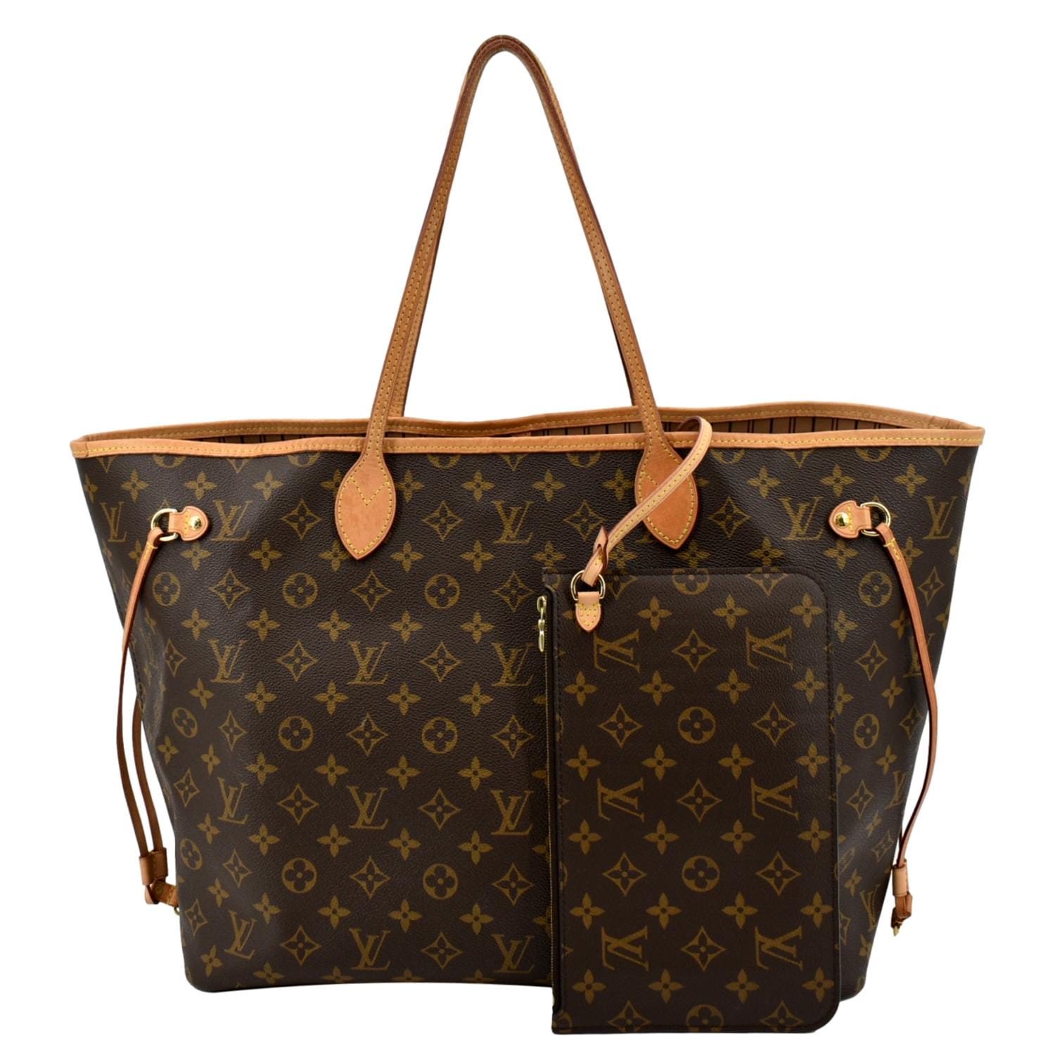 Louis Vuitton Neverfull GM Monogram Canvas Tote Bag - Front