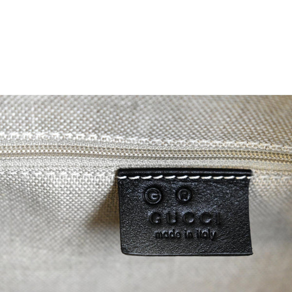 GUCCI Microguccissima Leather Boston Bag Black 449646