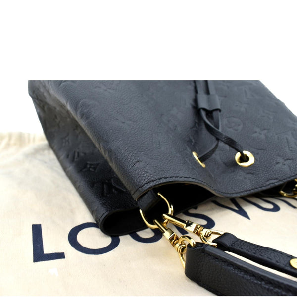 LOUIS VUITTON NeoNoe MM Monogram Empreinte Leather Shoulder Bag Black