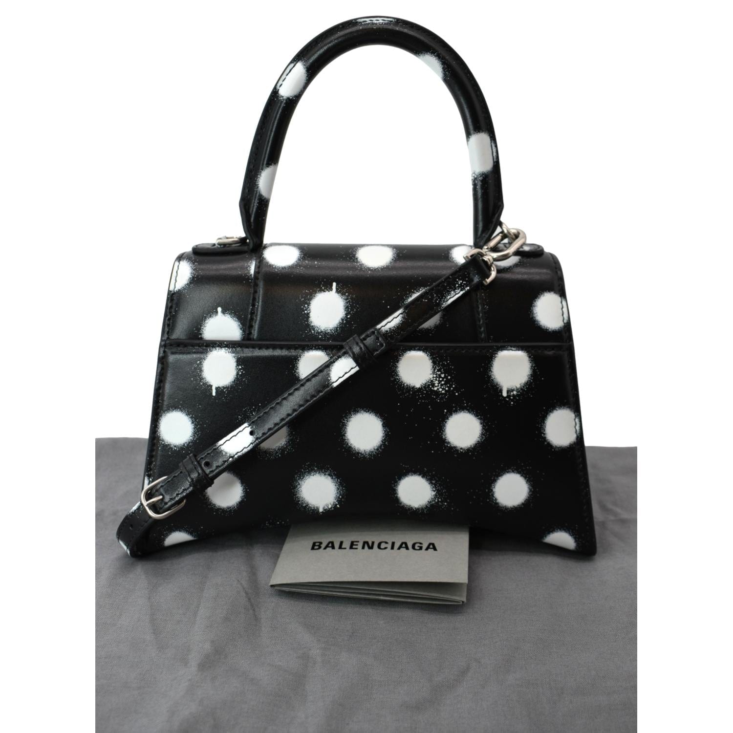 Balenciaga Mini Hourglass Crossbody Bag - Black