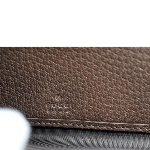 GUCCI Ophidia GG Continental Supreme Canvas Wallet Beige 523153