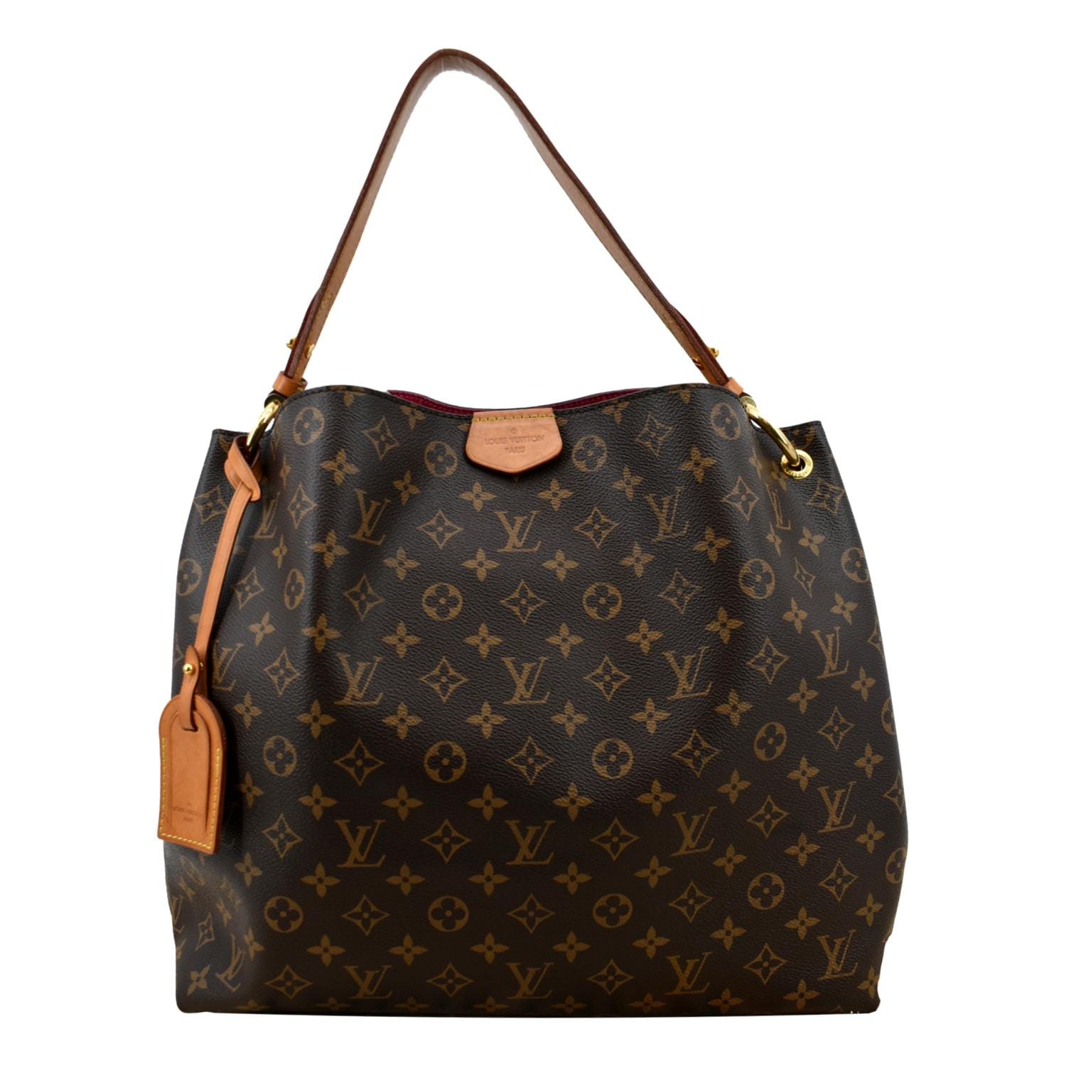 LOUIS VUITTON Graceful MM Monogram Canvas Shoulder Bag Brown