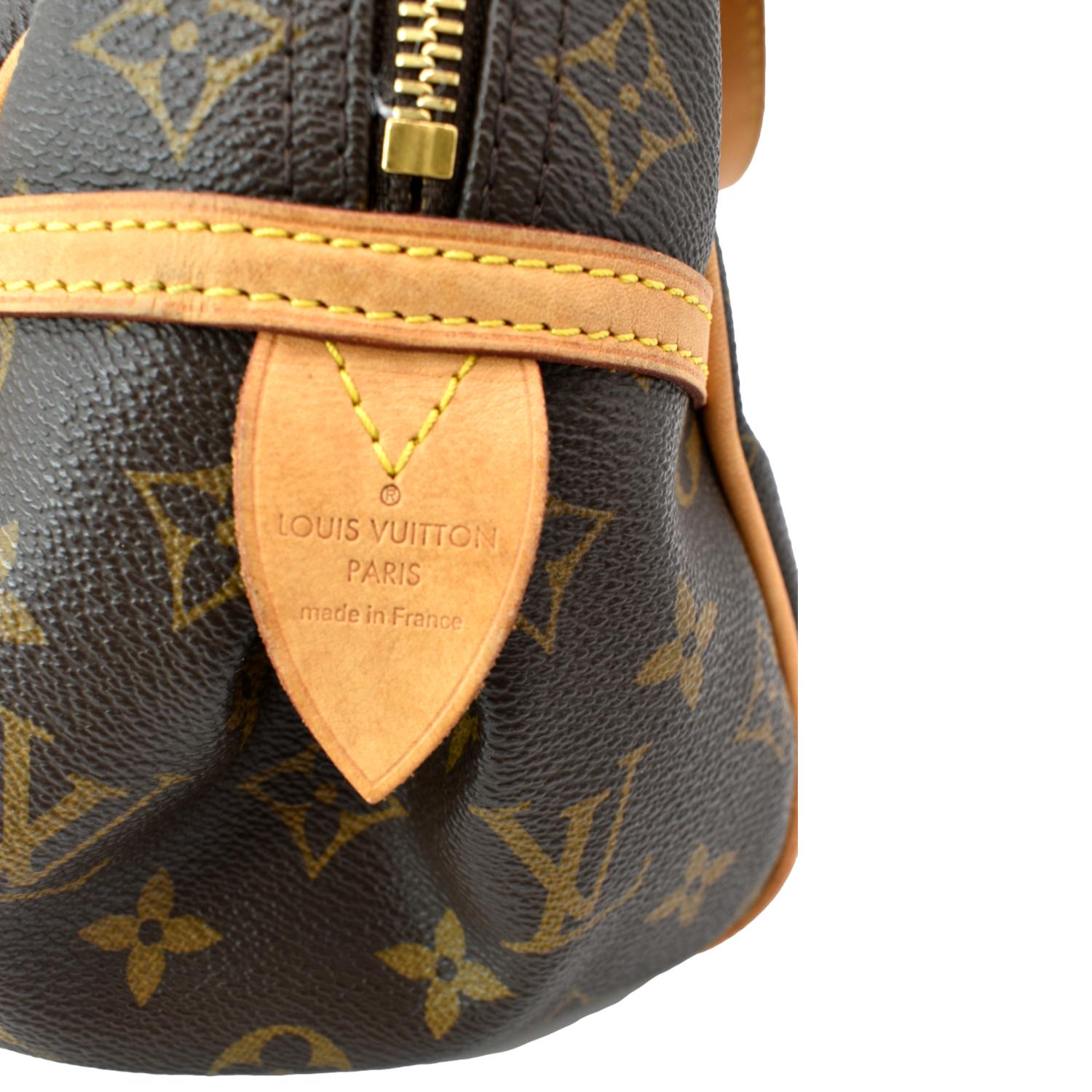 Louis Vuitton Montorgueil PM Monogram Canvas Shoulder Hand Bag Added Strap Pre Owned
