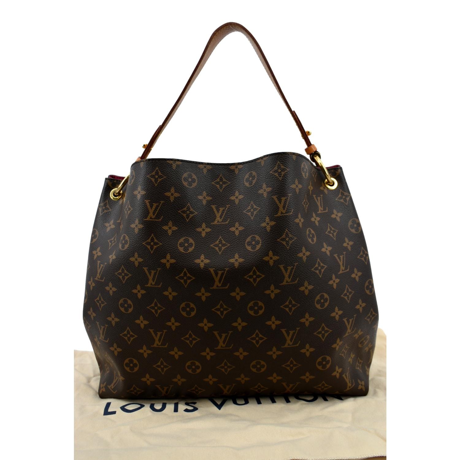 Louis Vuitton Graceful Hobo Bag GM Brown Canvas Monogram