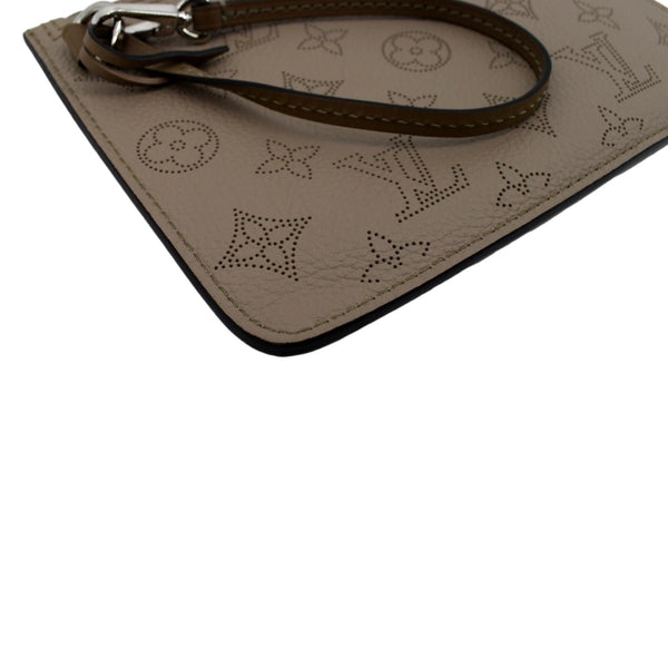 LOUIS VUITTON Girolata Monogram Mahina Wristlet Pochette Galet