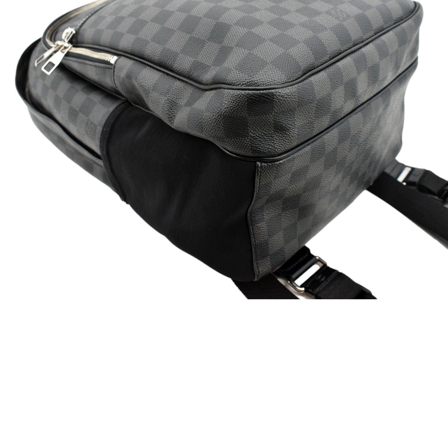 louis vuitton black checkered backpack LOUIS VUITTON Michael Damier Graphite Canvas Backpack Bag Black